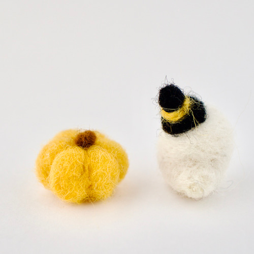 羊毛フェルト ハロウィン おばけとかぼちゃセット 羊毛フェルト だんけ