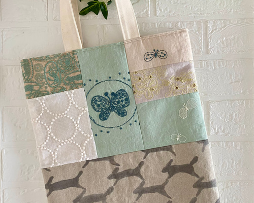 ミナペルホネン A4パッチワーク バッグ minaperhonen トートバッグ