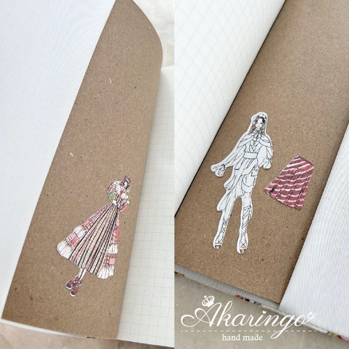 タティングレースの薔薇 ブックカバー ノートカバー【B6/単行本サイズ