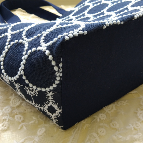 トートバッグ*minaperhonenのファブリックを使って*タンバリン