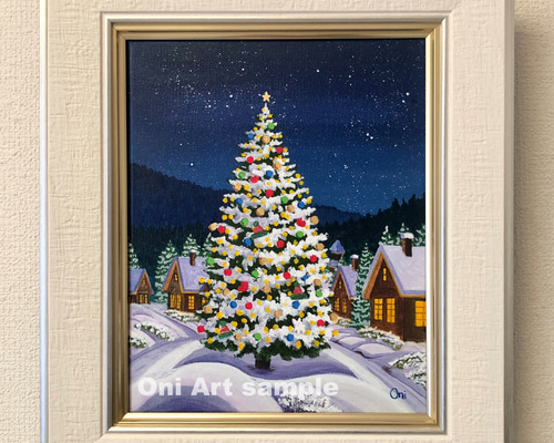 ♡*)様 【Christmas Party】アクリル画 F3 風景画 絵画 ♡*)様