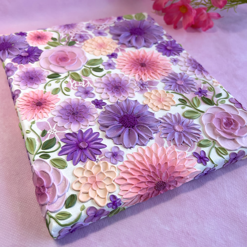 テクスチャーアート 絵画 アートパネル フラワーアート インテリア