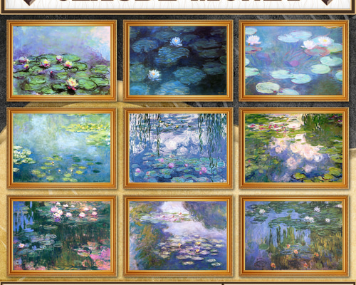 全40種類】クロード・モネ『睡蓮』複製画《額入り》 絵画 〜ART