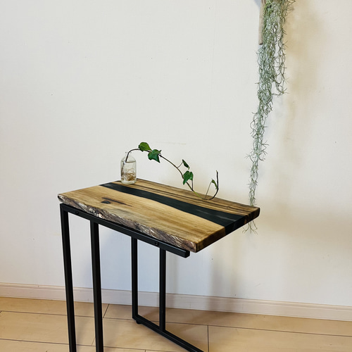 黒柿 ソファテーブル サイドテーブル コーヒーテーブル 一枚板 銘木