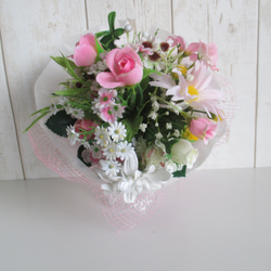 桜 ふわり】桜2026 生花に見える 高級造花 ウェディングブーケ