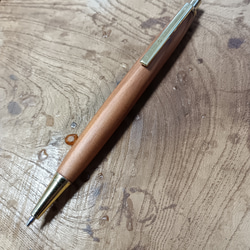 木軸シャーペン 0.5㎜神代桜&神代セン蜜蝋クリーム仕上げ ペン・筆記