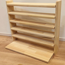 絵本棚 木製棚 おもちゃ棚 ハンドメイド モンテッソーリ 棚・シェルフ