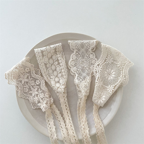 アンティーク風レースボンネット（ベビーヘッドアクセサリー） 帽子