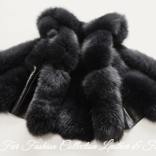 60's カラクール 毛皮 リアルファー ベスト ビンテージ ブラック 50's