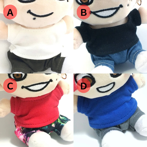 15cm／ちびぬい］Tシャツ(無柄・各種) ぬいぐるみ SHIKI☆closet 通販