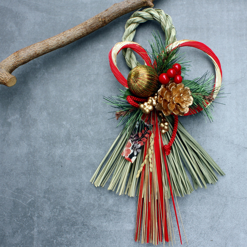 お正月2026】☆新作☆本しめ縄お正月しめ縄飾りリースR1 しめ縄