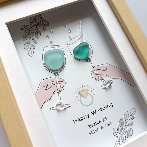 結婚祝いのカクテル（名入れ・日付オーダー） その他アート moon 通販