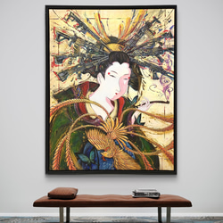 悪魔に魂を売る剣闘士 / モダン画 117×91㎝ キャンバス F50 おしゃれ