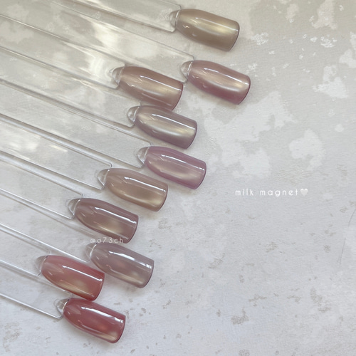 ネイルチップ＊enoi ミルクマグネット ワンカラー milk magnet