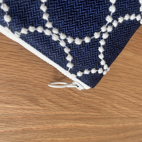 mina perhonen tambourine 大きめポーチ ネイビー ミナペルホネン の