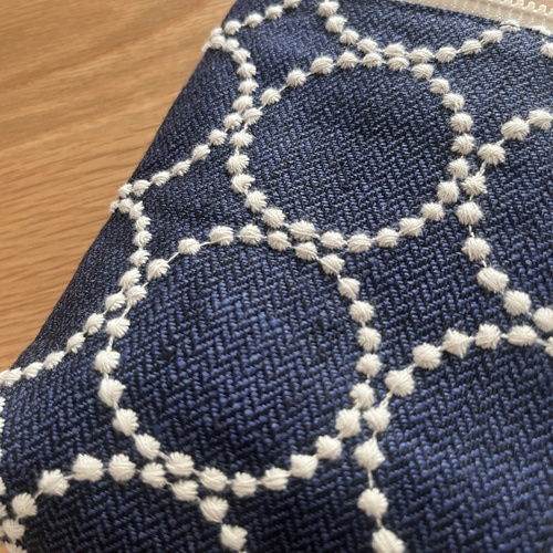 mina perhonen tambourine 大きめポーチ ネイビー ミナペルホネン の