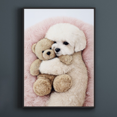 くまのぬいぐるみ - マルチーズ犬】テディーベア・teddy bear