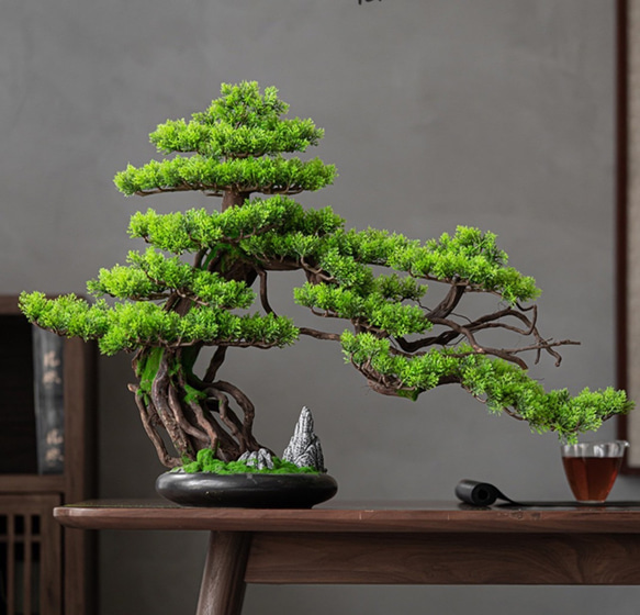 インテリア 観葉植物 大きい 盆栽 松 人工盆栽 フェイクグリーン