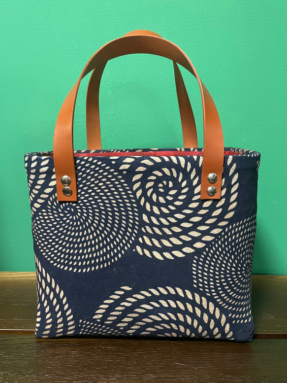 一閑張りバック/藍染/和紙/和柄/青系（IKK014） かごバッグ Jun 通販