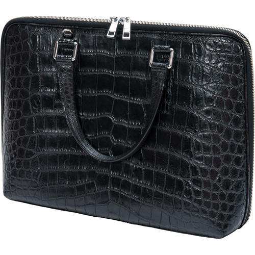 クロコダイル メンズ ビジネスバッグ 高級 ブリーフケース 2WAY
