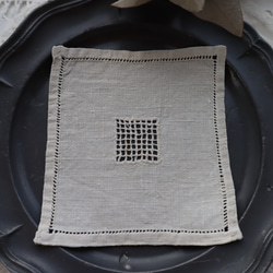 フランス アンティーク N°3モノグラムイニシャル刺繍「D」 D091