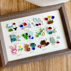 シーグラスアート☆No156 図鑑 ギフト プレゼント 水族館 ヒーリング