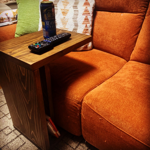 ソファーテーブル/サイドテーブル/棚/北欧/おしゃれ/コの字 サイド