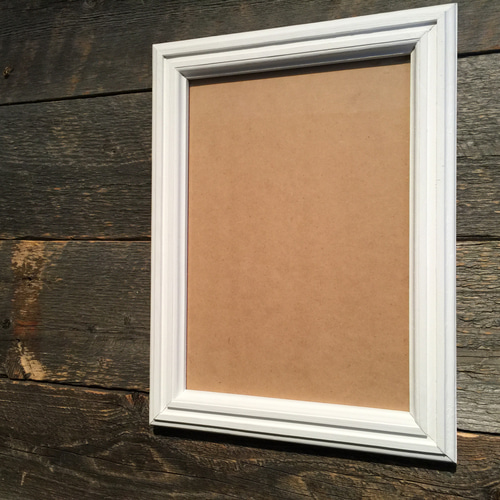 スノーホワイトA4額縁】額縁 鏡 ガラス ミラー 木製 装飾フレーム