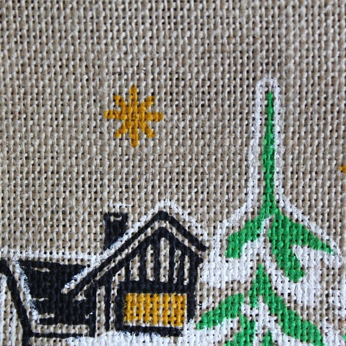 北欧のクリスマス柄タペストリー（スウェーデン製） その他インテリア