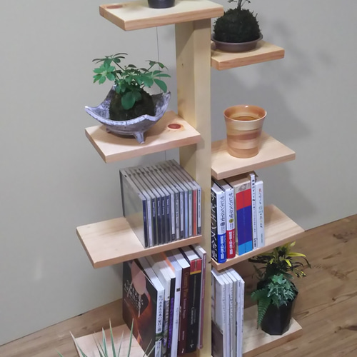 ブックシェルフツリー型 本棚 ☆受注製作☆ 本棚・絵本棚・マガジン