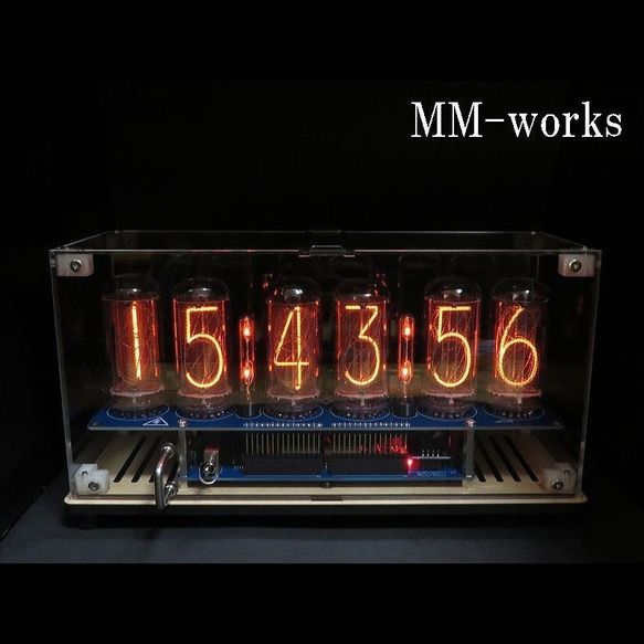 IN-18 GPS付 ニキシー管時計 Ver.2 クリアケース収納(ニキシー管あり