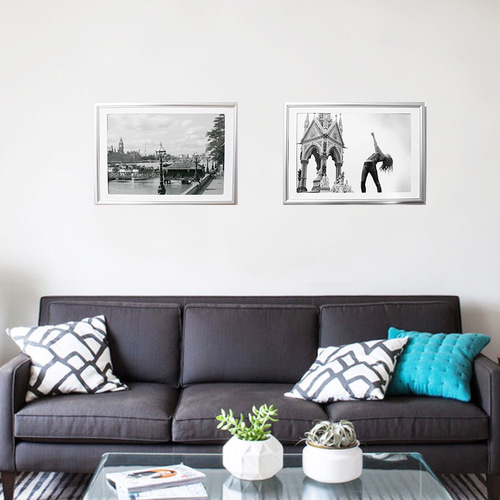 ロンドンの街並み(白黒アートポスターA4/A3) 写真・グラフィック MK