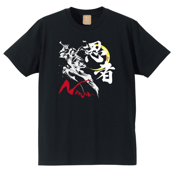 インバウンド/和柄/お土産/海外向】 おみやげTシャツ 忍者-NINJA-の
