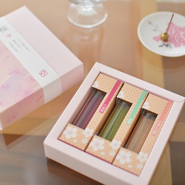 新商品】寧 nei ガラスビンギフトセット 香立付き／お香 お線香 香皿