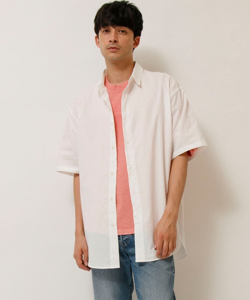 Attick by Johnbull】オーバーサイズハーフスリーブシャツ