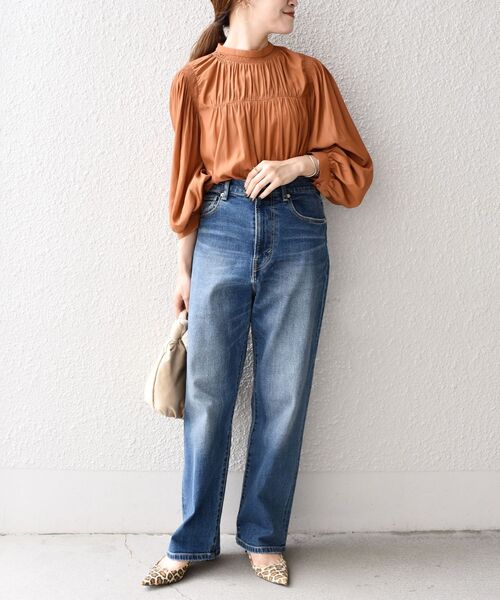 SHIPS（シップス）の「*ZOZO限定*シャーリングバックタイブラウス