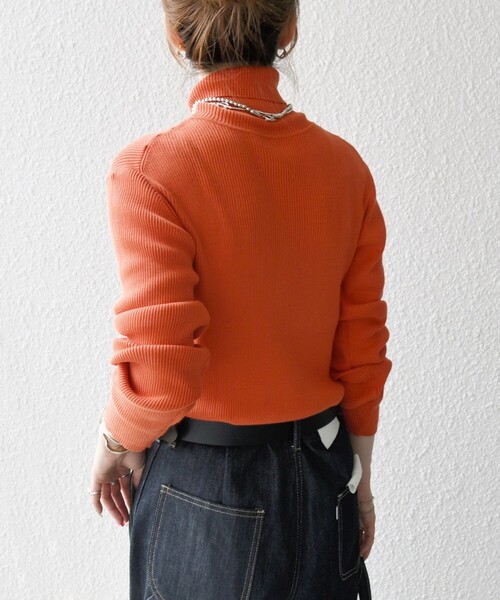 SHIPS any:〈手洗い可能〉デリケート リブ タートルネック ニット プル