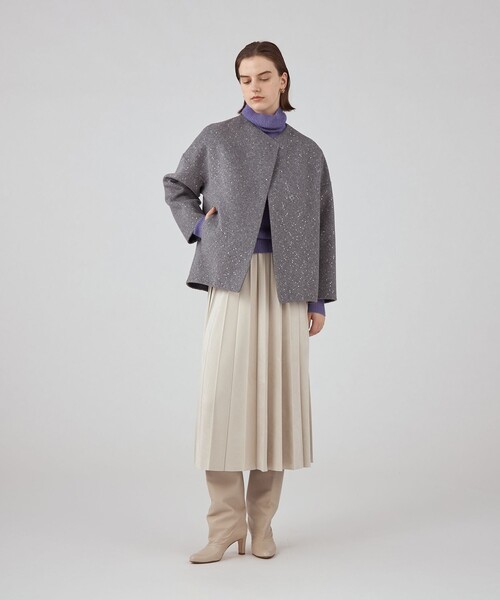 BALLSEY（ボールジィ）の「スパンコールリバー ショートコクーンコート