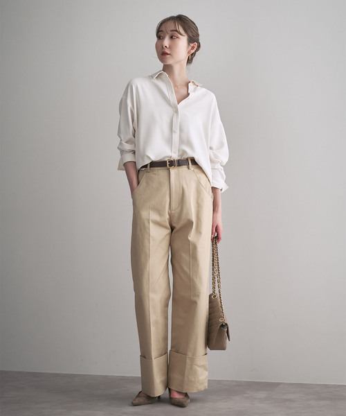 追加》シーズンカラープレーンシャツ（シャツ/ブラウス）｜NOBLE