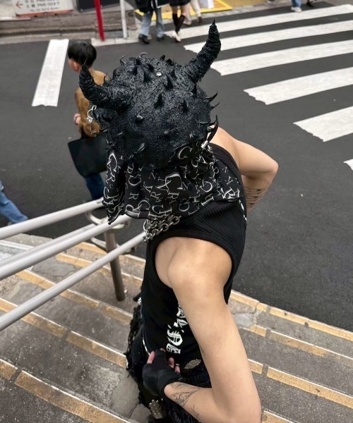 UNIZ】Demon Venom Cap / 【ユニズ】ツノ付きデニムキャップ（キャップ