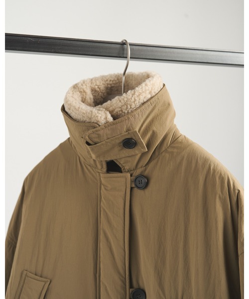 anuke 25AW Boacollar Padding Coat ベージュ38 anuke 25AW Boacollar