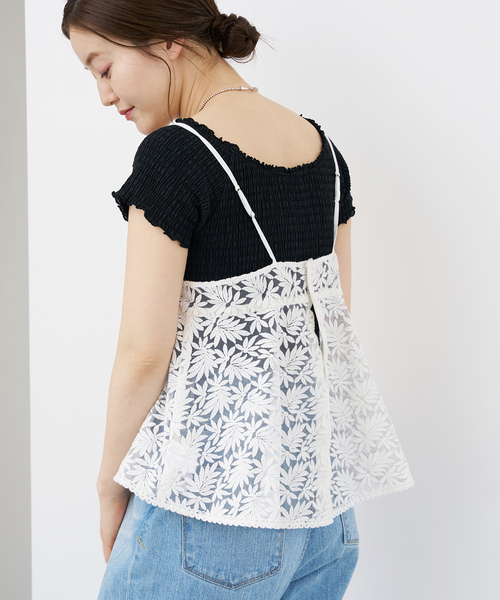 IENA（イエナ）の「レースショートキャミソール（キャミソール）」 - WEAR