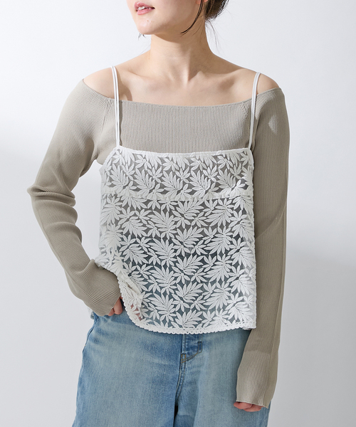 IENA（イエナ）の「レースショートキャミソール（キャミソール）」 - WEAR