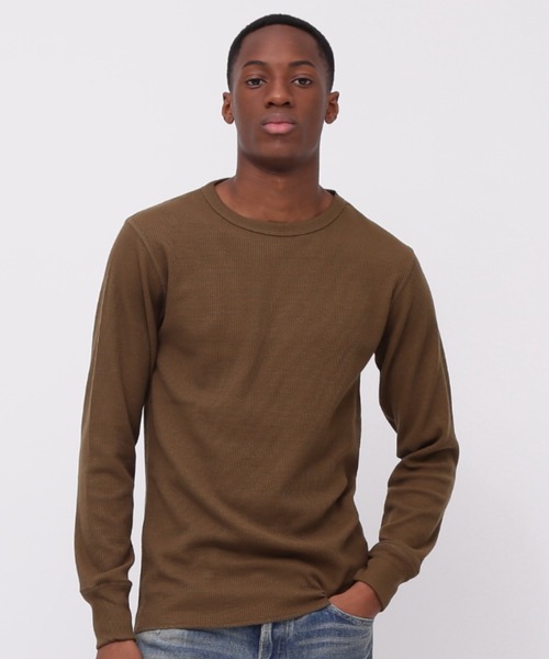 DAILY/デイリー》L/S THERMAL CREW NECK T-SHIRT / 長袖 サーマル