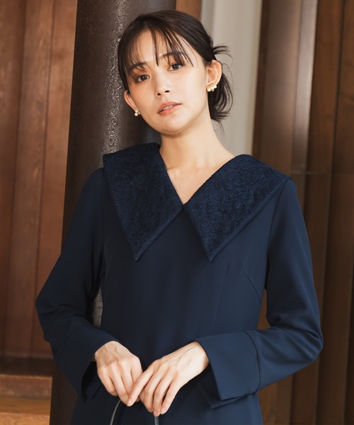 chaco】【2024VERY2月号掲載】3WAY 衿取り外しワンピース | 【公式