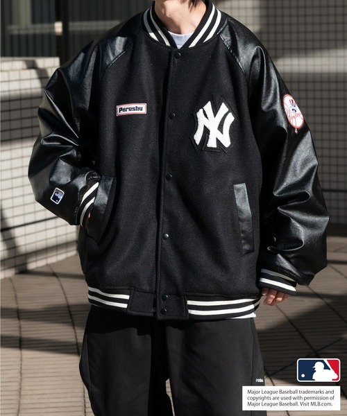 Perushu（ペルーシュ）の「【Perushu×MLB】オーバーサイズスタジャン