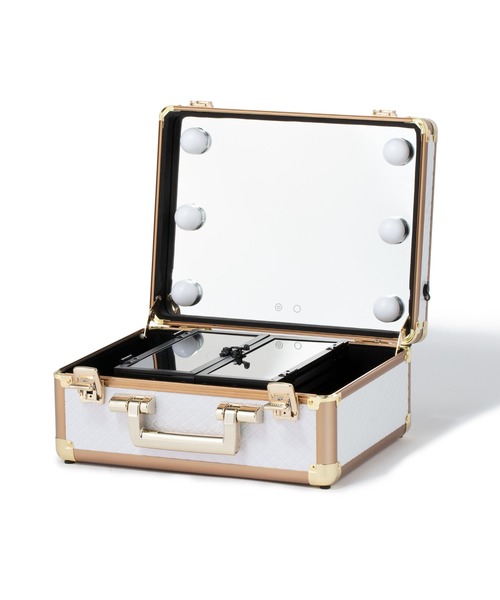 ヴァリーズ ハリウッドボックス S ホワイト トランク型メイクボックス