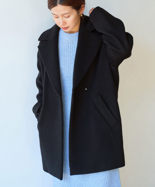 IENA（イエナ）の「super140 ウールコクーンショートコート