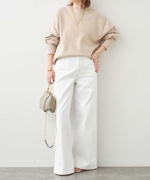 SMOOTH TOP クルーネック プルオーバー（ニット/セーター）｜Deuxieme