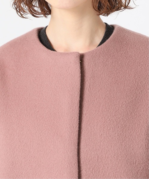 IENA（イエナ）の「ラムウールノーカラーコート◇（ノーカラーコート